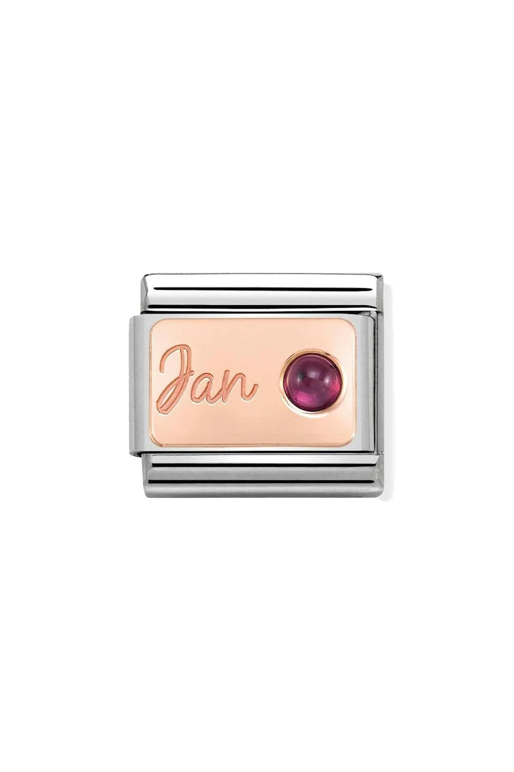 Stones 9K Rose Gold January birthstone Diamond