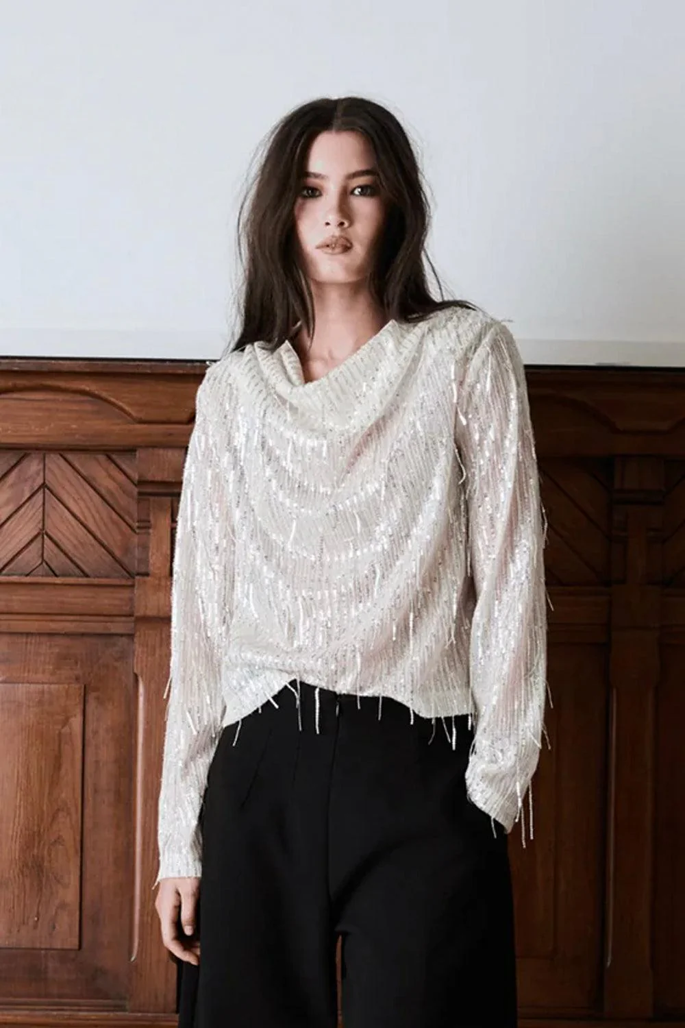 Beverly Fringe Top Lt Gold - Image 2