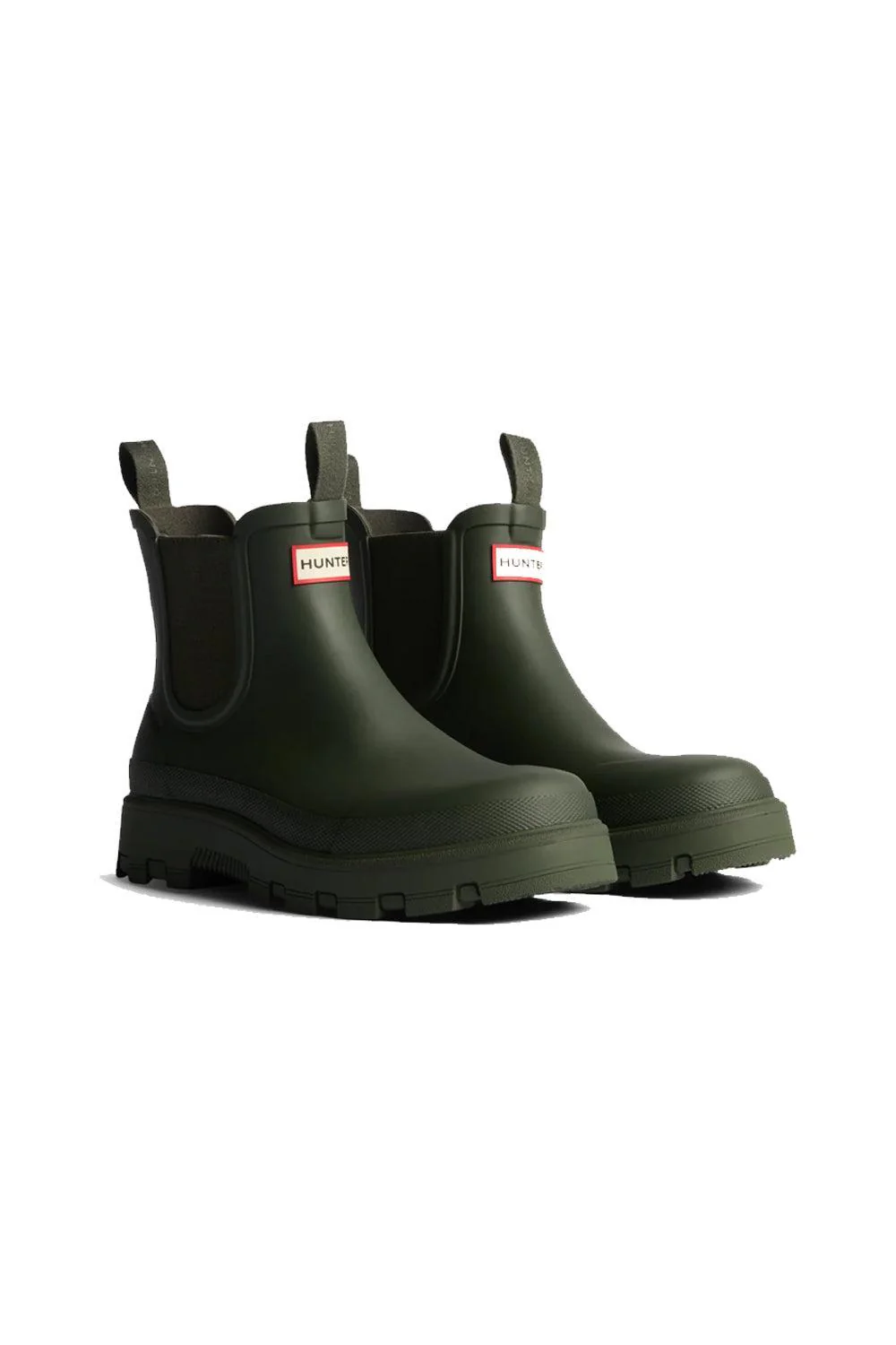 Unisex Elements Elastic Chelsea Boot Dark Olive - Image 2
