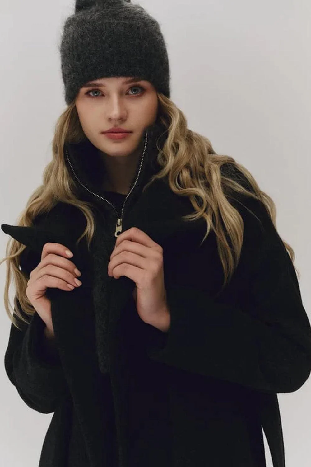 Belinda Chunky High Neck Charcoal - Image 3