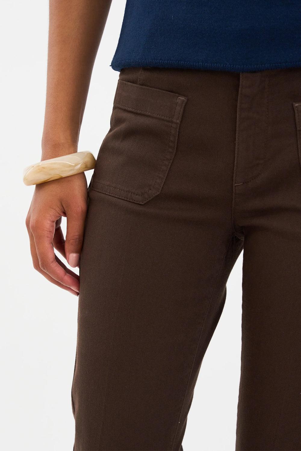 Ann Charlotte Jeans Wash Sava Espresso Brown 32" - Image 2