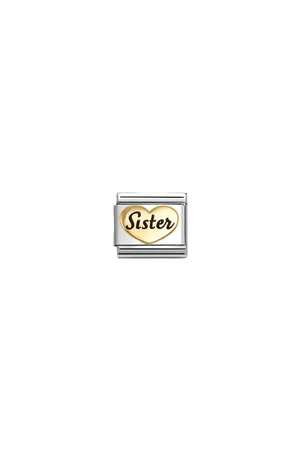 SYMBOLS 18k Gold & Enamel Sister Heart Gold