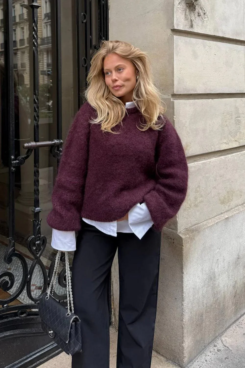 Ida Pullover Bordeaux - Image 2