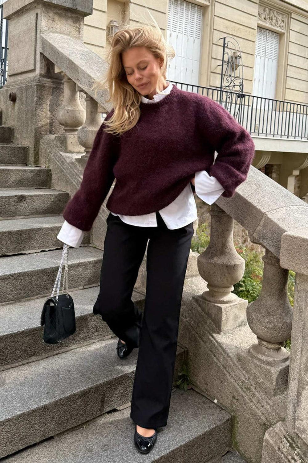 Ida Pullover Bordeaux - Image 3