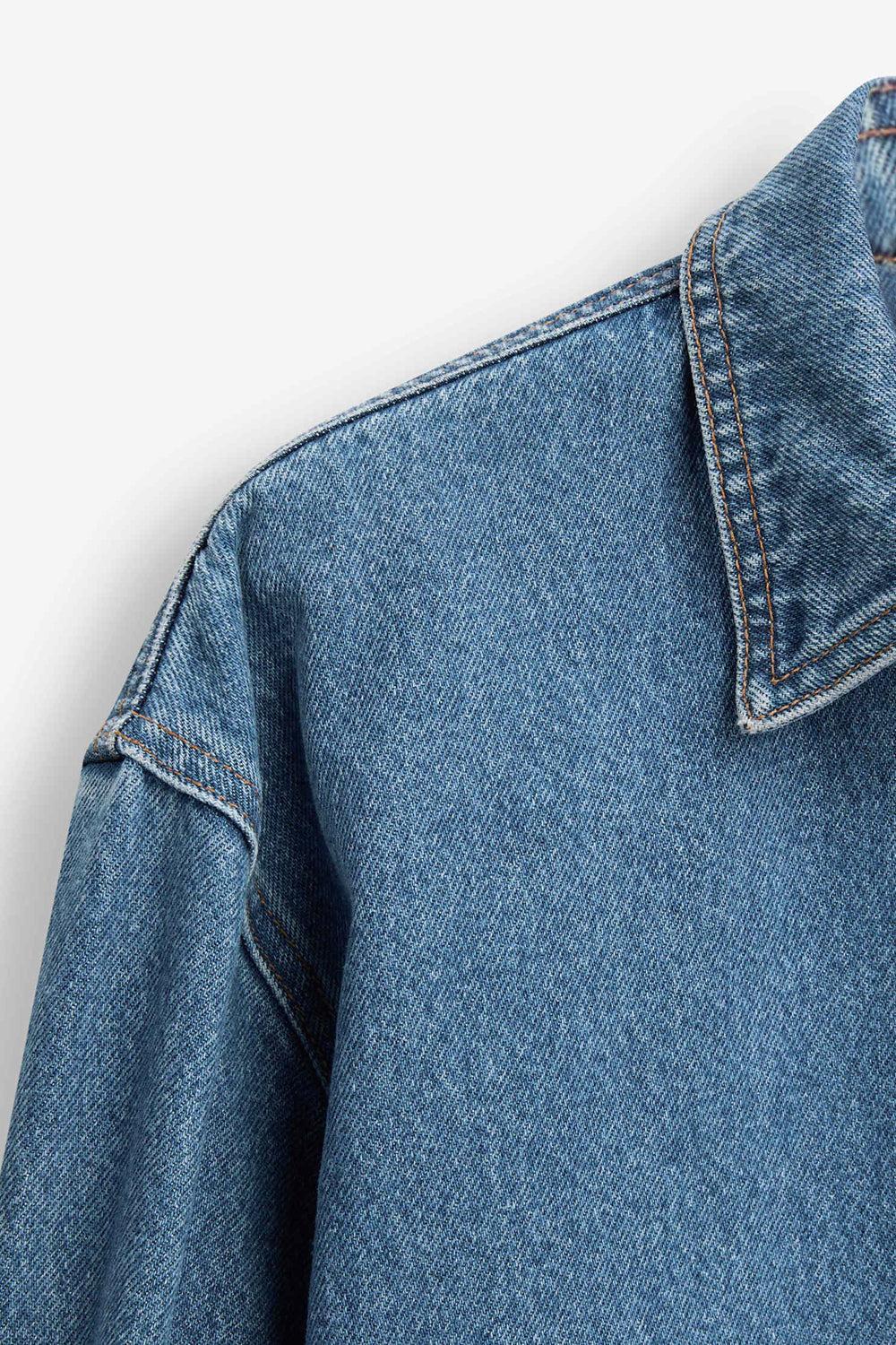 Reign Denim Overshirt Blue - Image 3