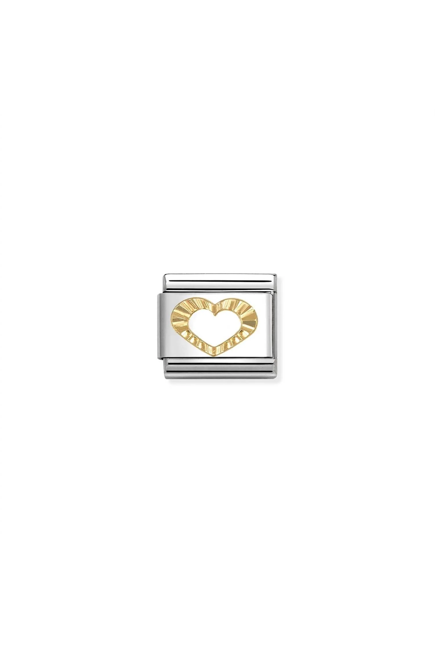 Symbols 18K Gold Diamond Heart Profile