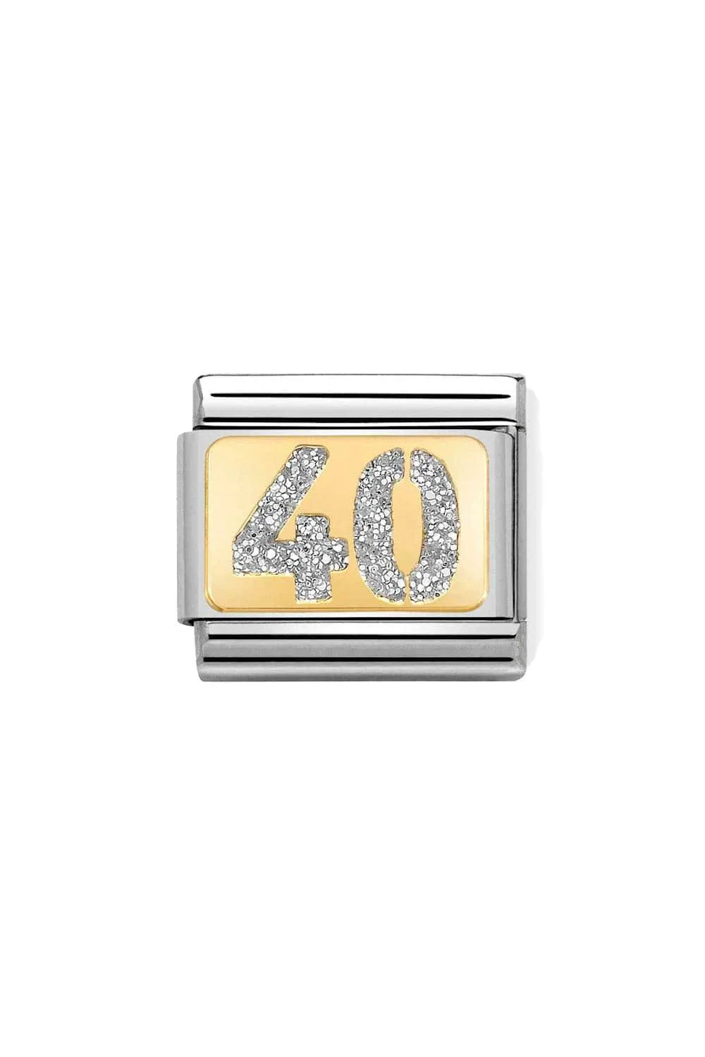 Glitter Plates 18k Gold & Enamel Glitter Number 40