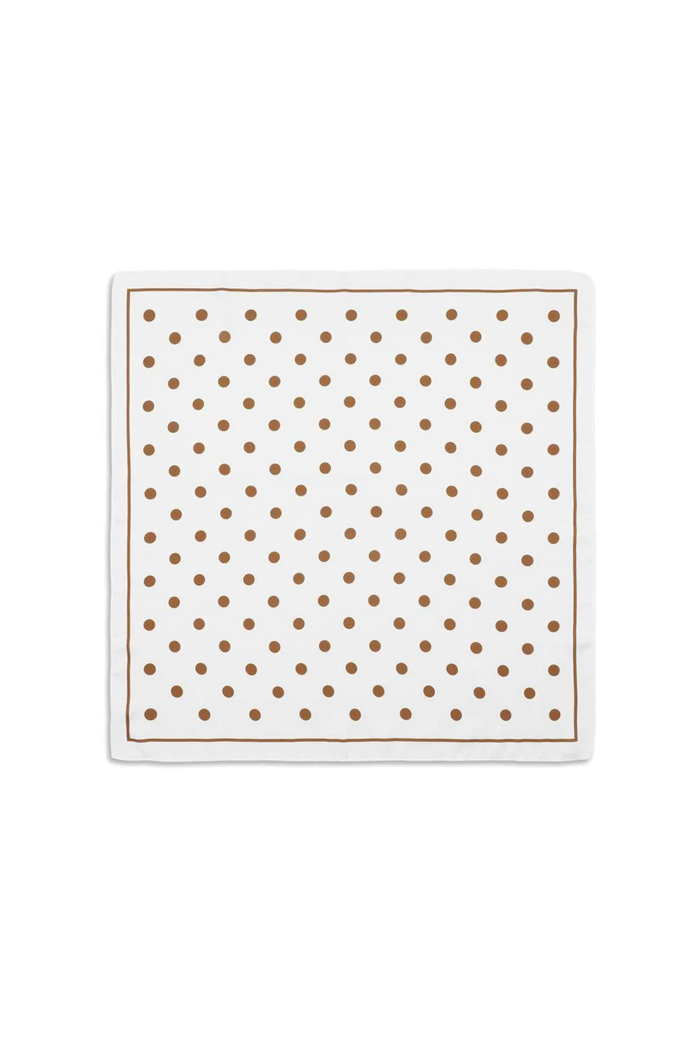 Polka Dot Scarf Brown