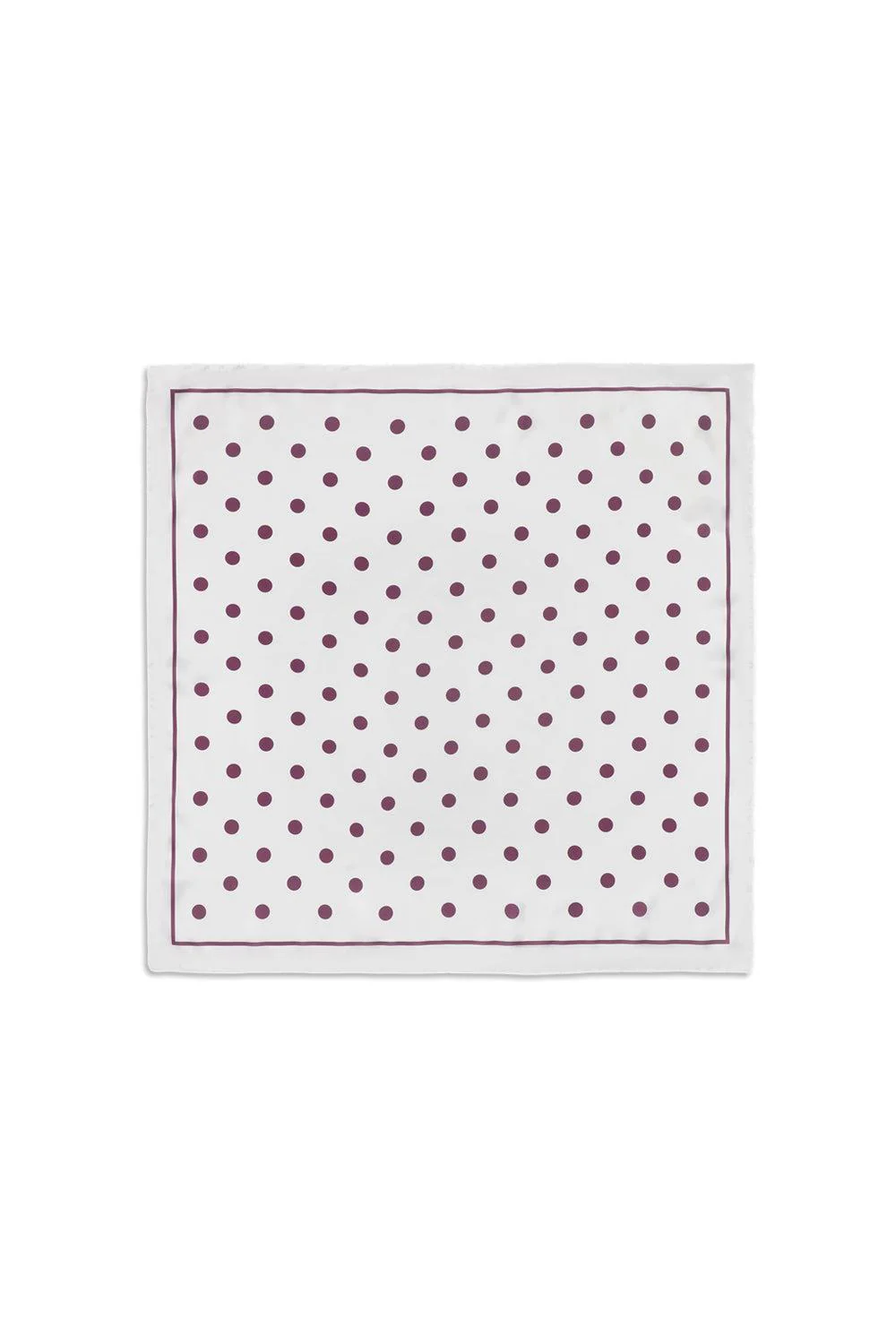 Polka Dot Scarf Burgundy