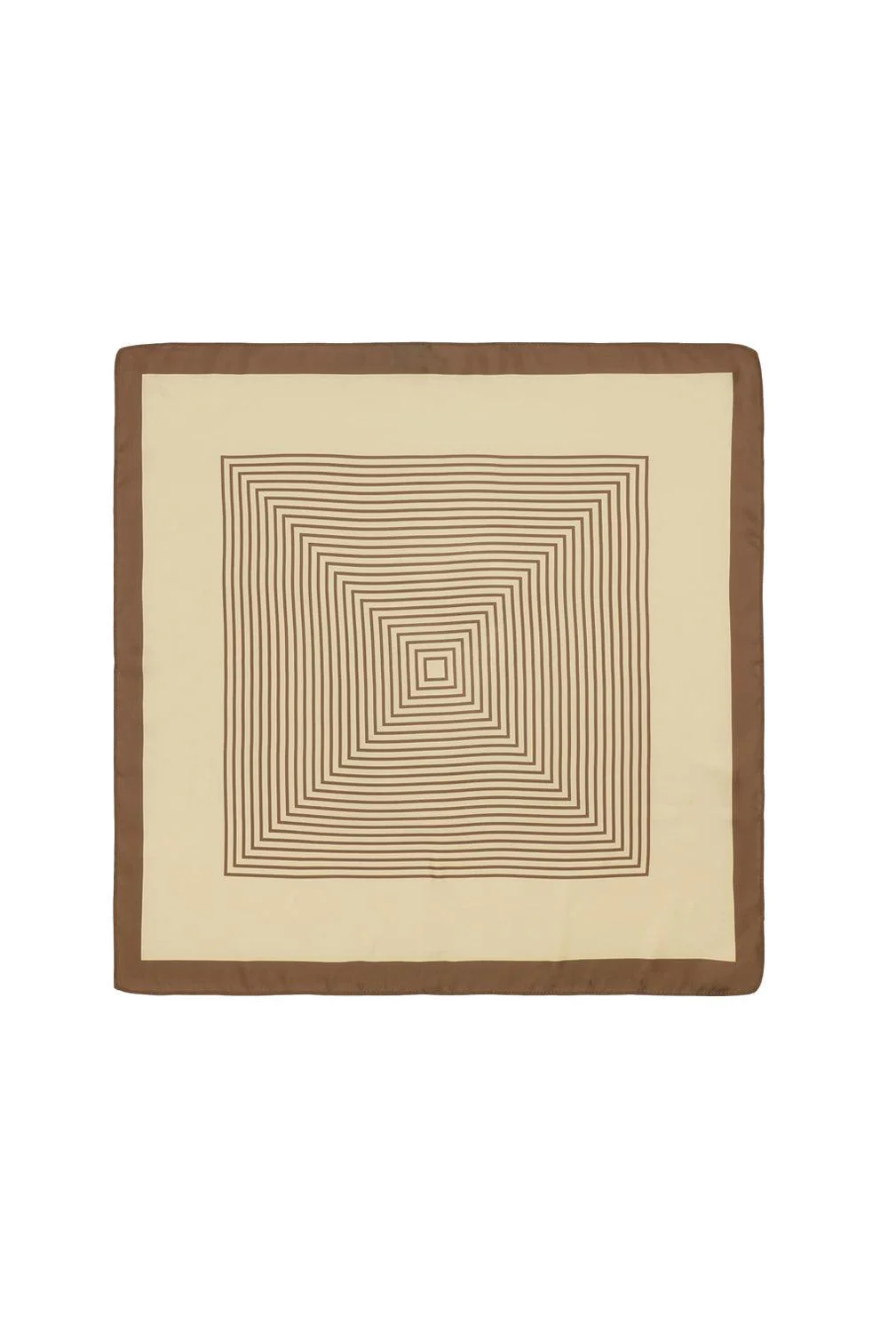 Classic Patterned Scarf Brown/Beige