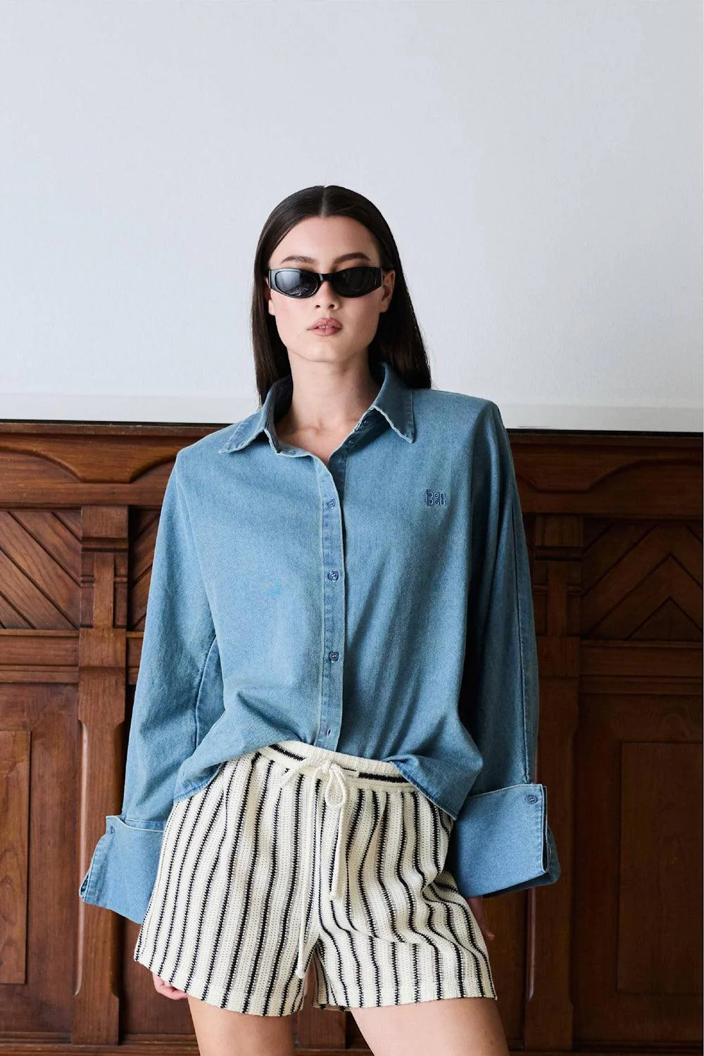 Atari Denim Shirt Chambray Blue - Image 4