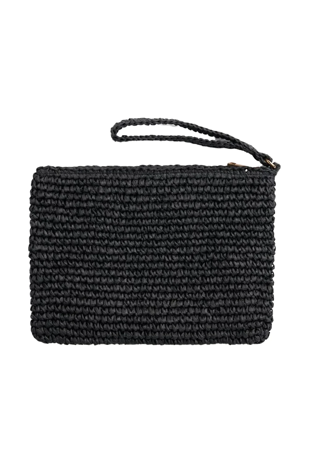 Mim Straw Clutch Black - Image 2