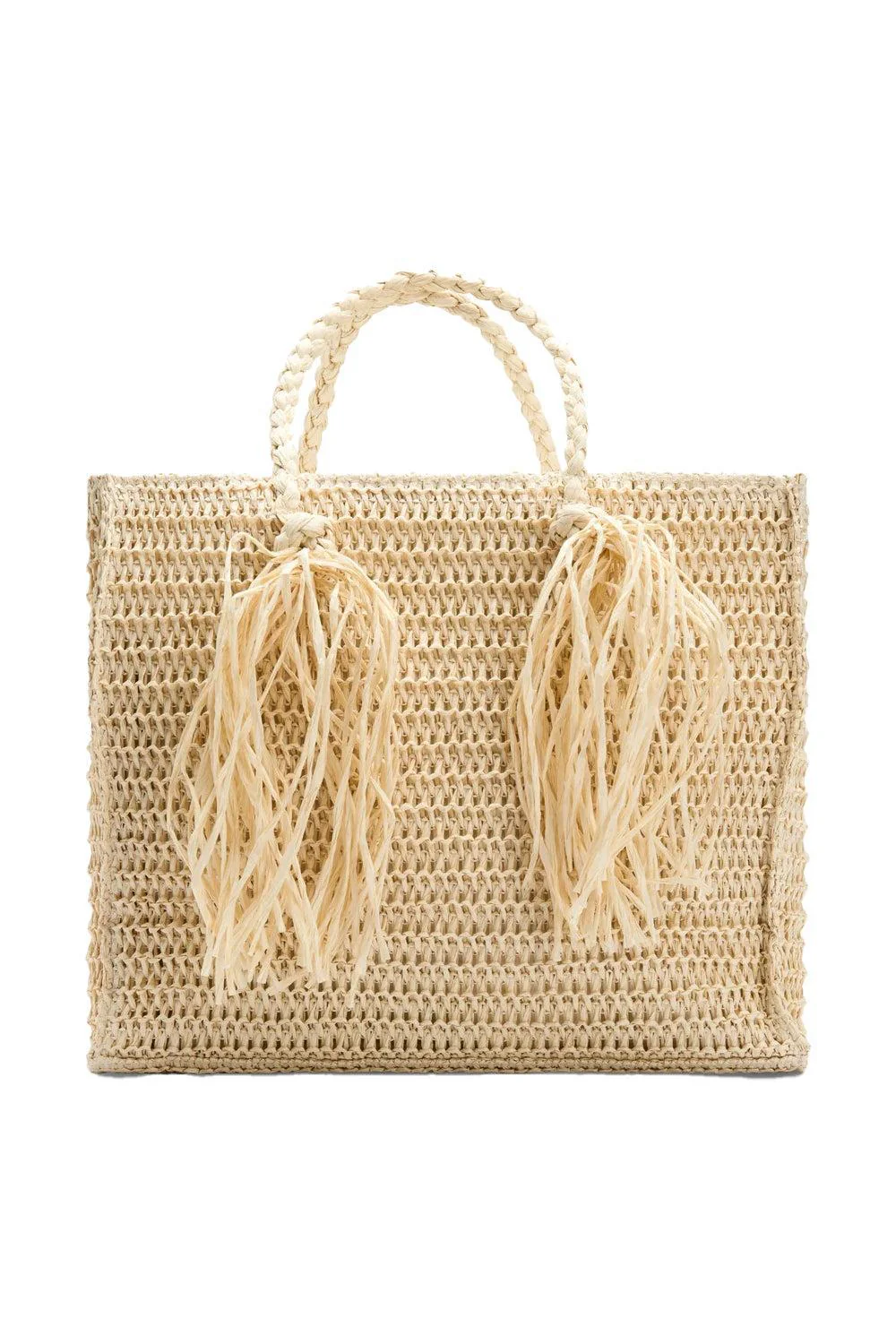 Rikke Straw Bag Beige - Image 4