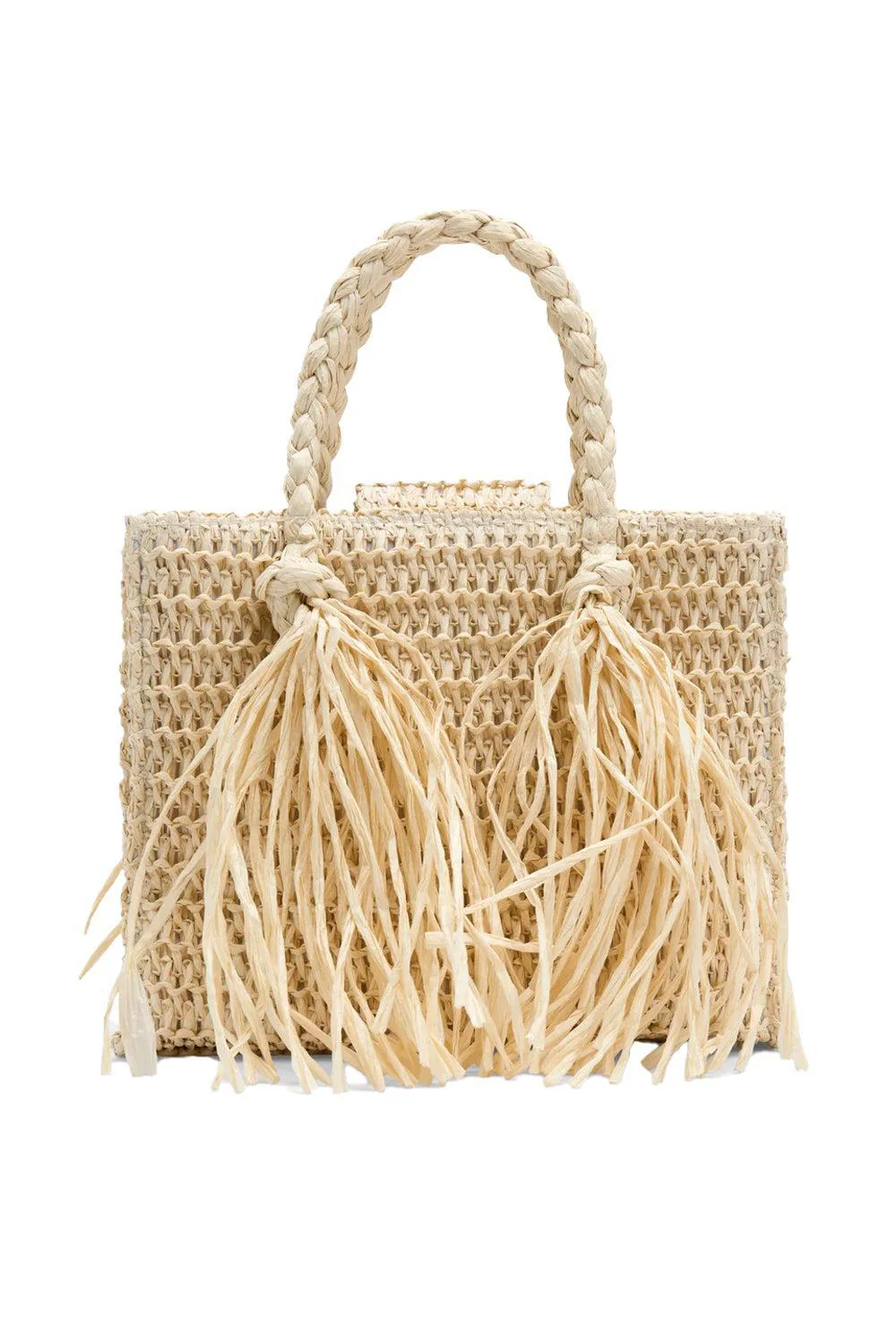 Sigrid Straw Bag Beige - Image 4