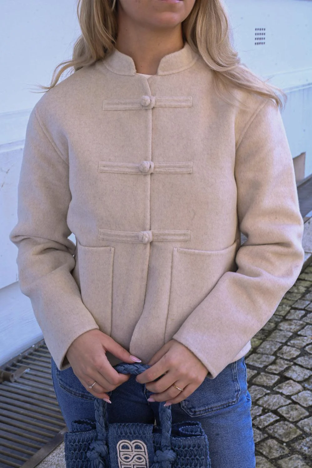 Phoebe Wool Jacket Wheat - Image 2
