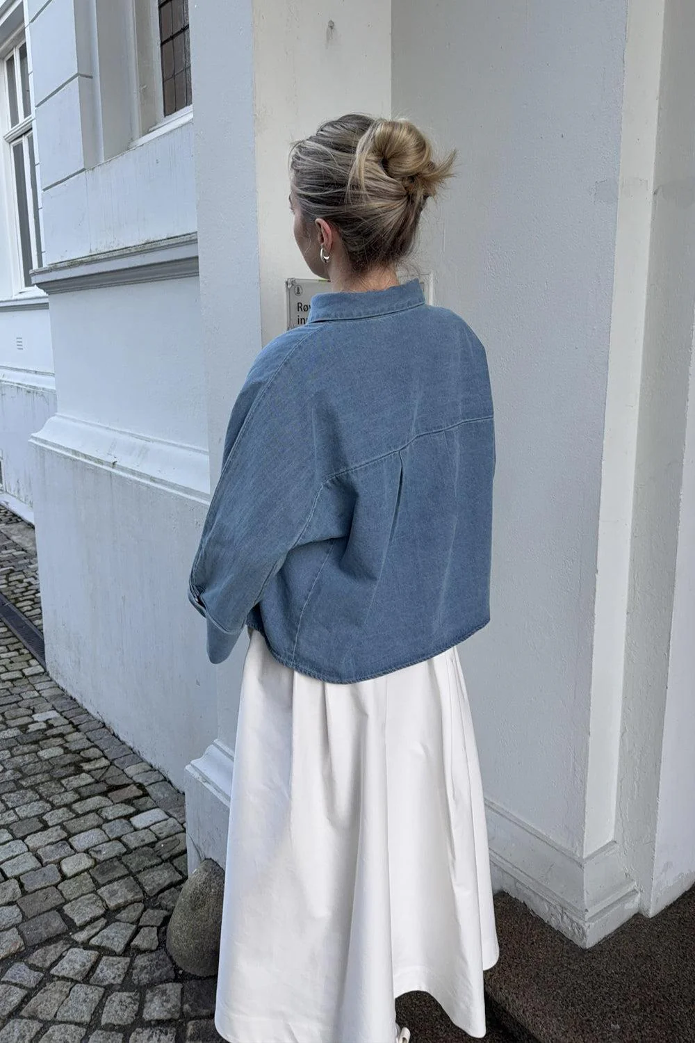 Anna Cotton Skirt White - Image 4