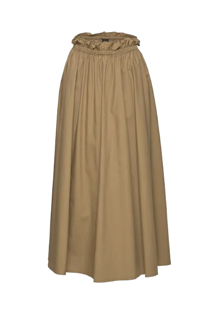 Daija Poplin Skirt Wood