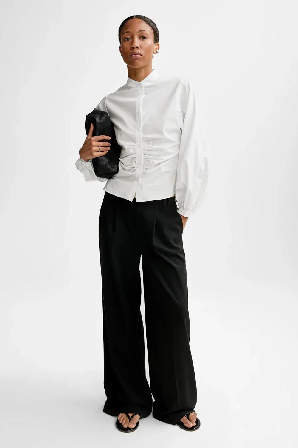 Velora Poplin Shirt White - Image 2