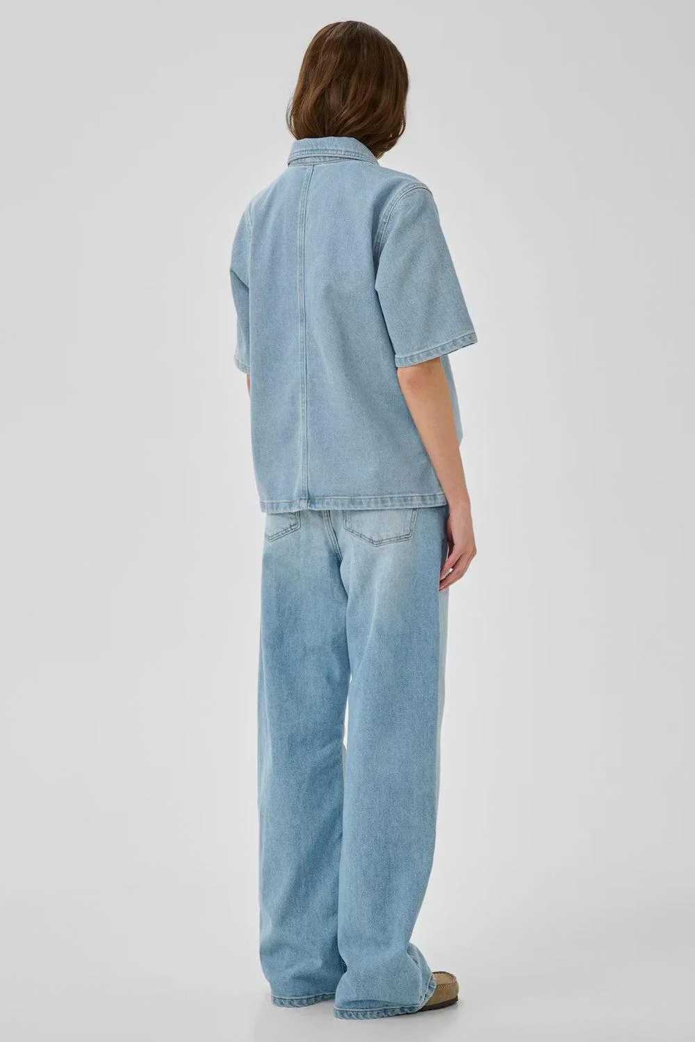 AbinaMW boxy blouse Light Blue wash - Image 4