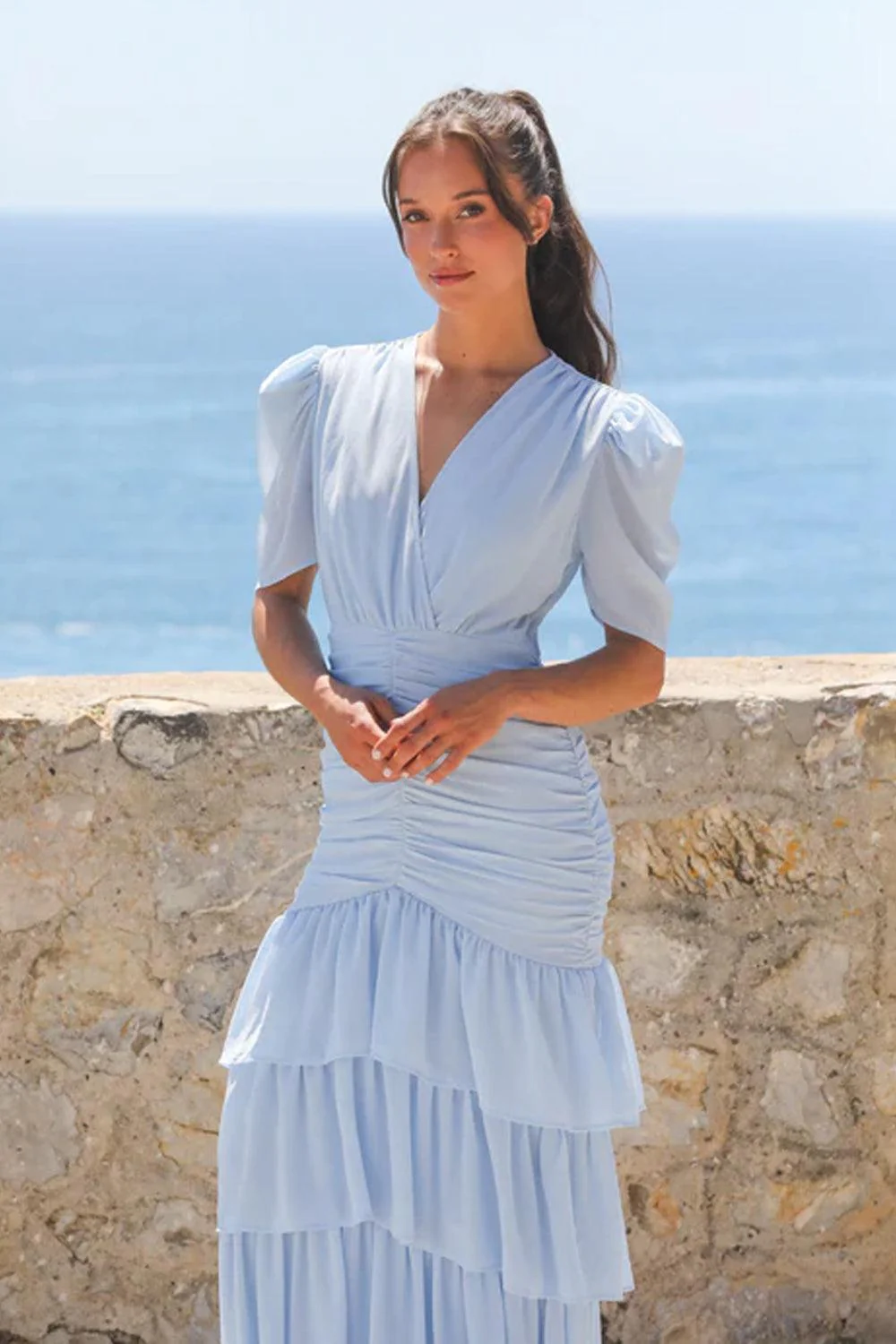 Jenna maxi Dress Light blue - Image 3