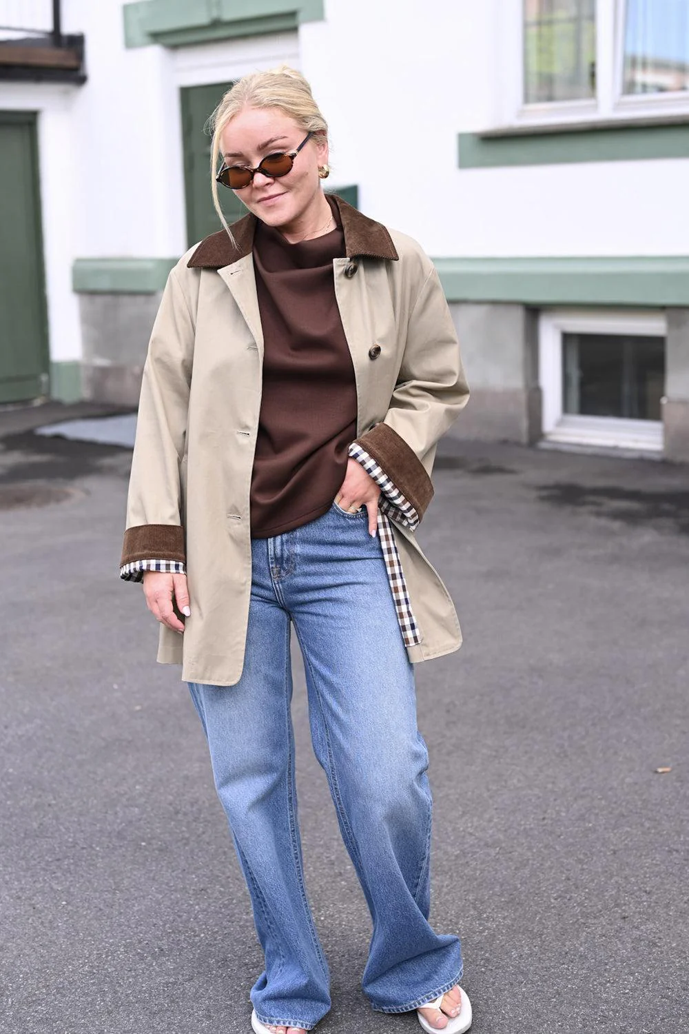 Fiora Cotton Twill Olive - Image 3