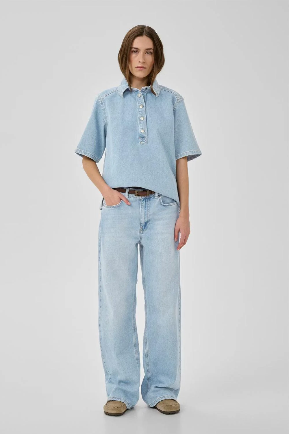 The Louis High Wide 32" Ligh Blue wash - Image 2