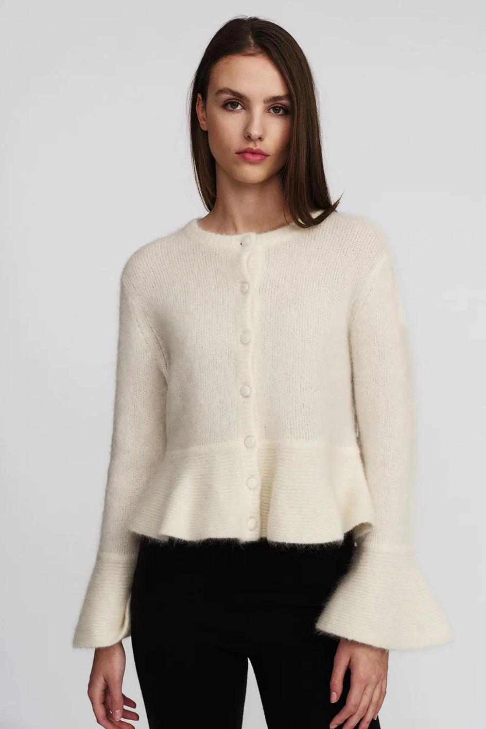 Maren Chunky Cardigan Bright White - Image 2