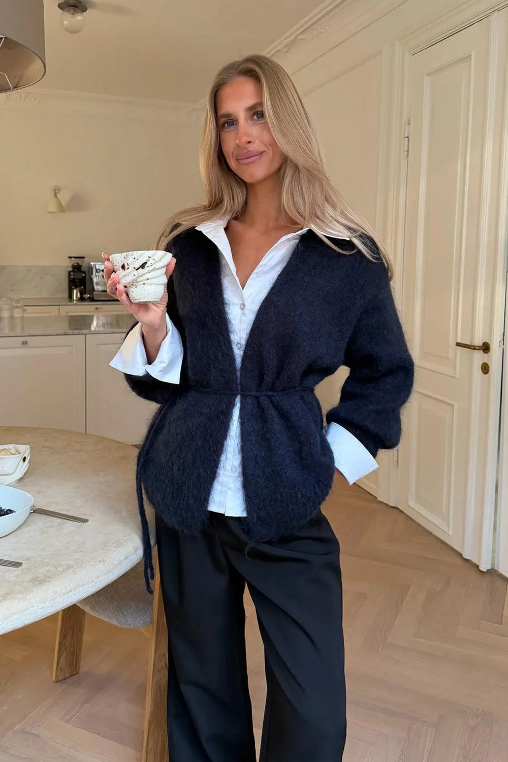 IdaIC Wrap Cardigan Navy - Image 2