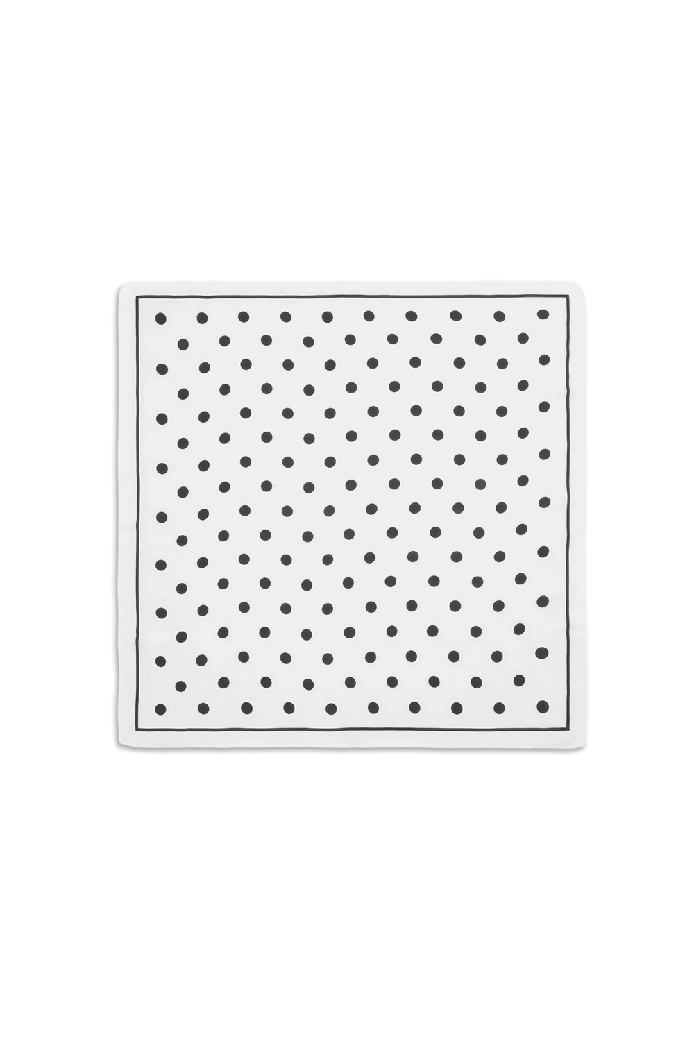 Polka Dot Scarf Black