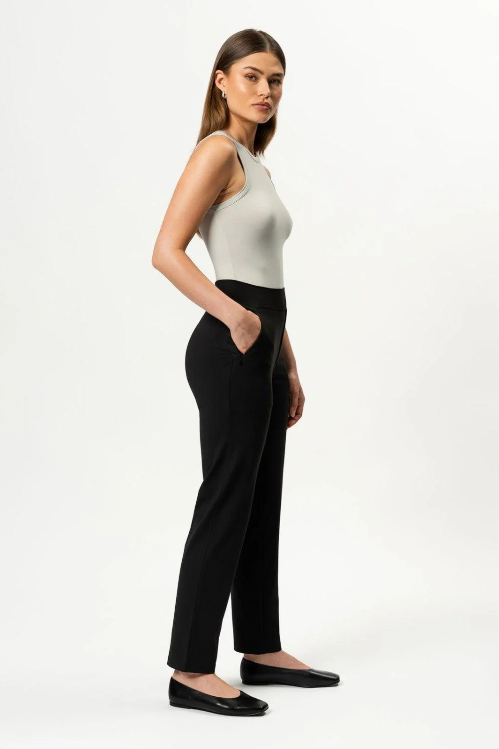 Asana Slim Pant Black 32" - Image 3