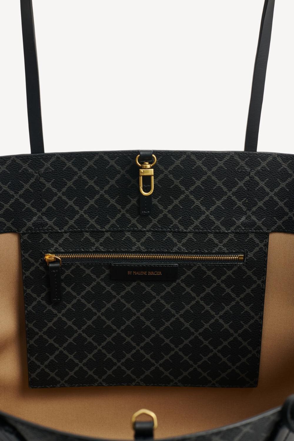 Abi printed Tote Bag Charcoal - Image 3