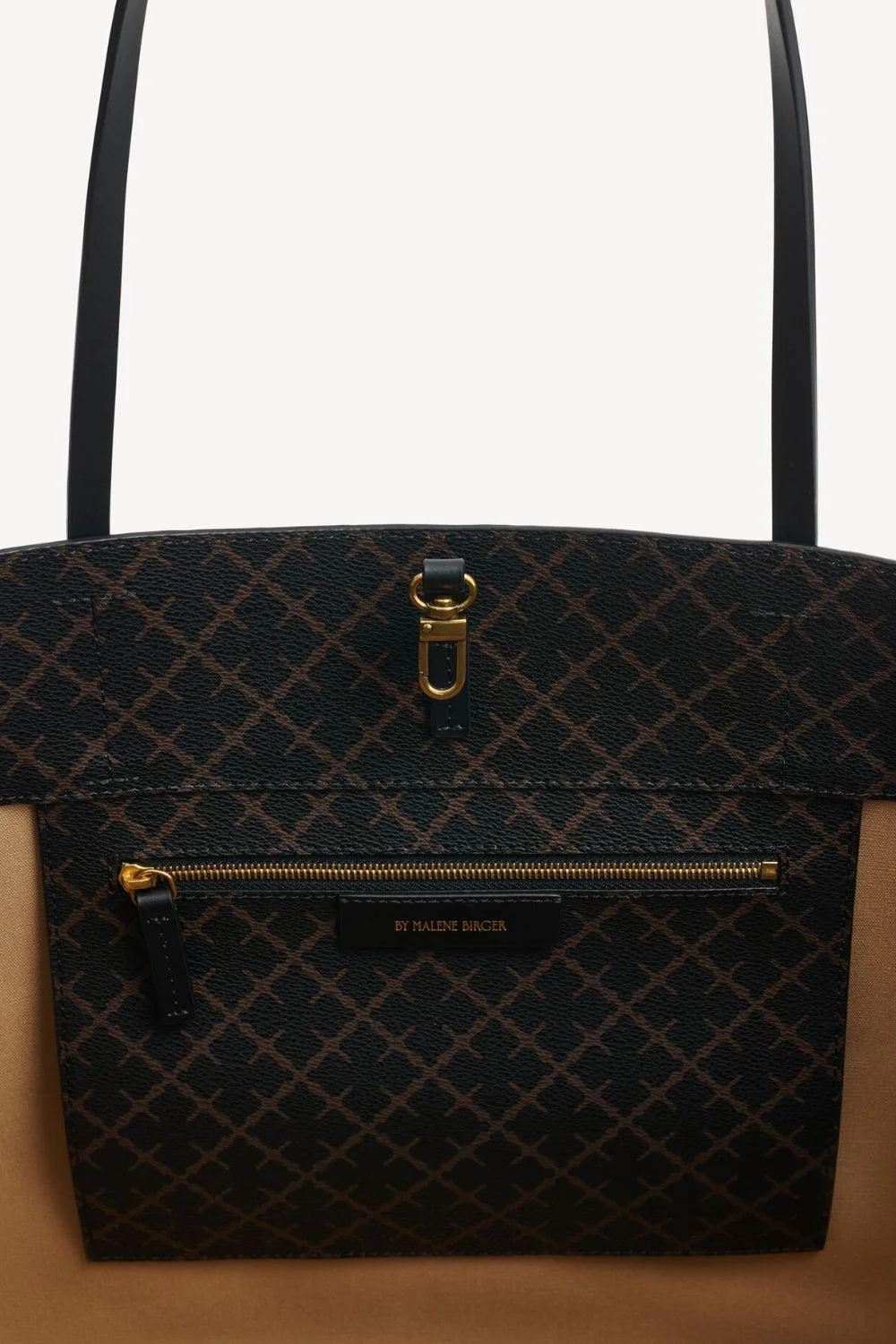 Abi printed Tote Bag Dark Chocolate - Image 3