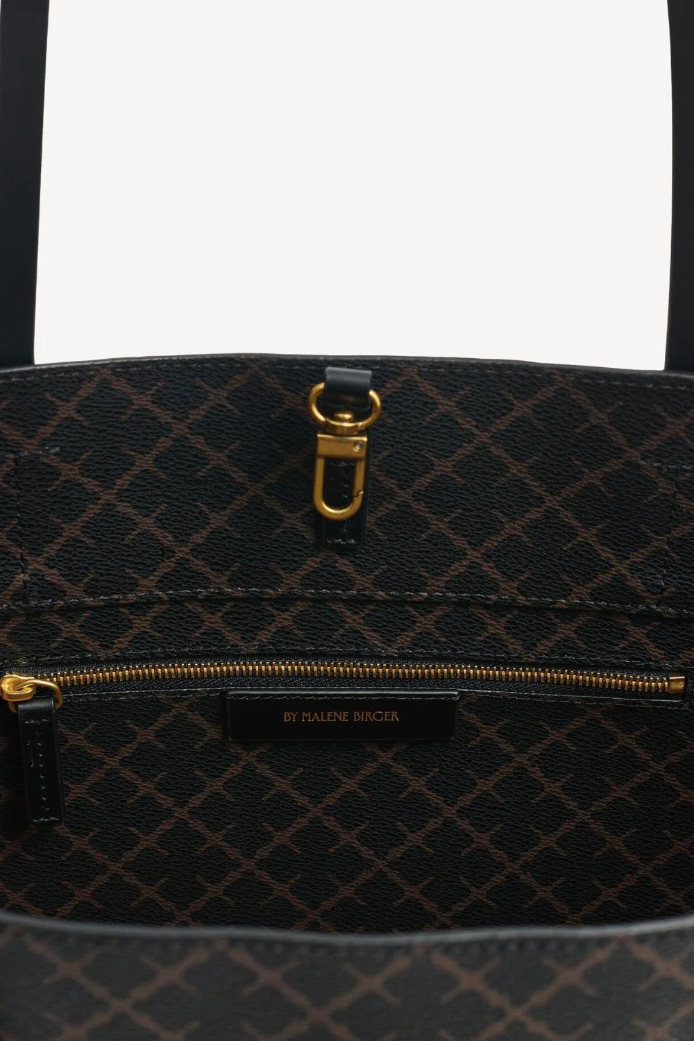 Abigail printed Tote Bag Dark Chocolate - Image 4