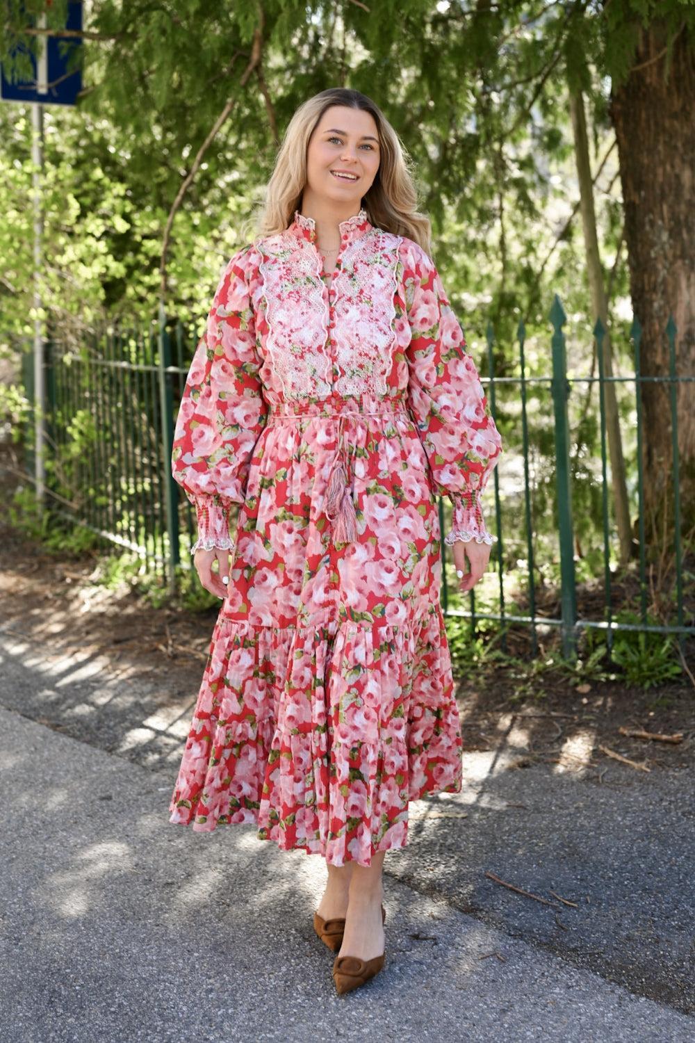 Cotton Slub Midi Dress Romance - Image 2