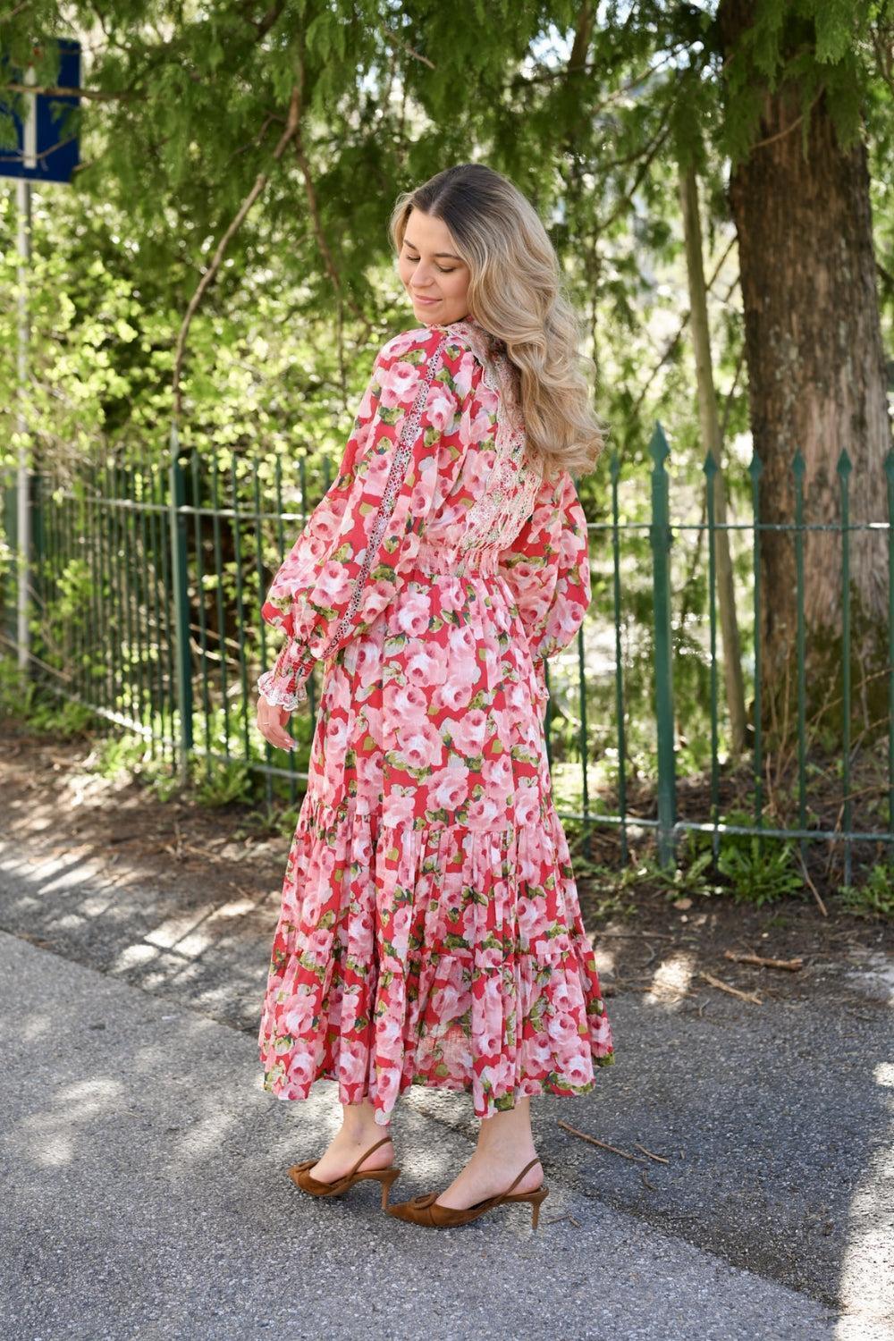 Cotton Slub Midi Dress Romance - Image 3