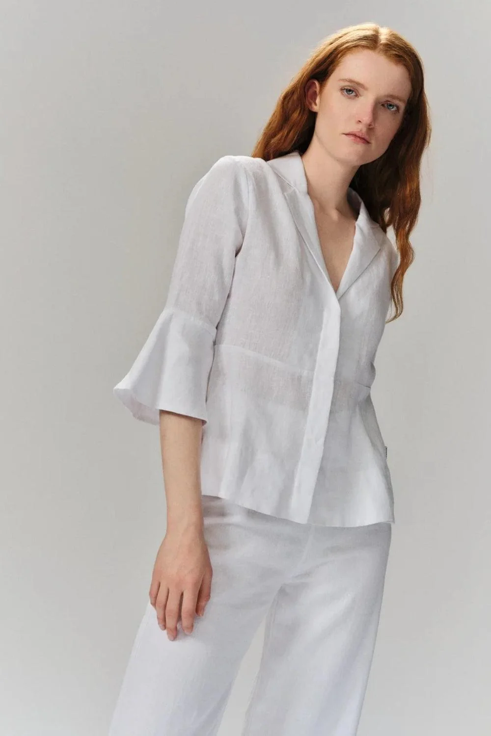 Guro Linen Shirt White - Image 2