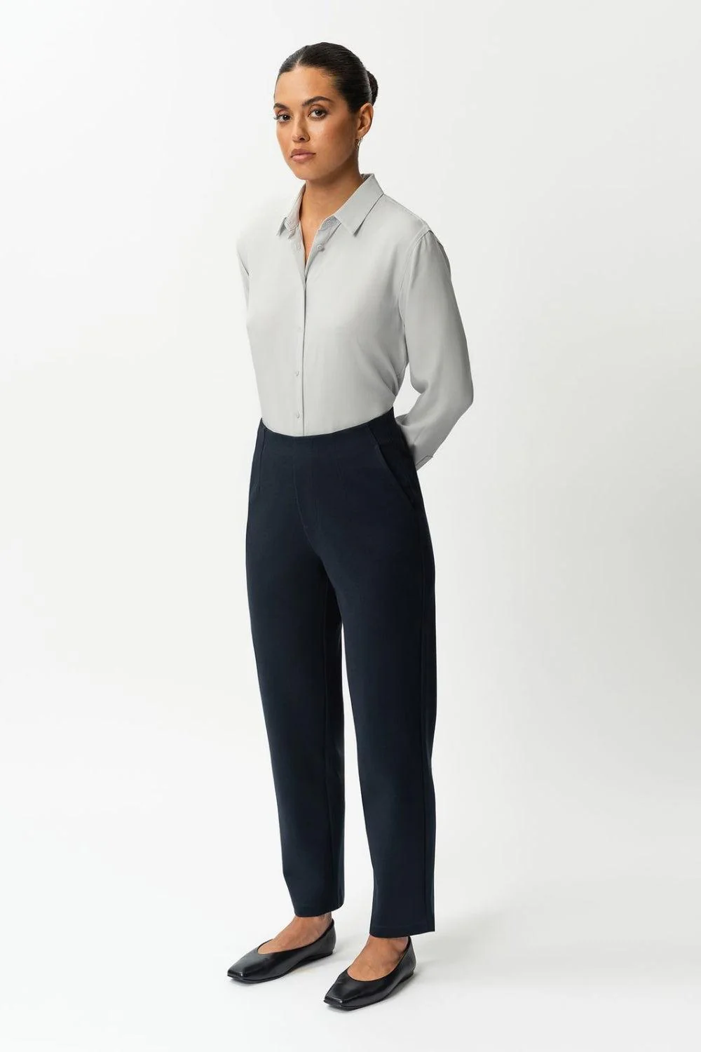 Asana Slim Pant Navy 32" - Image 5