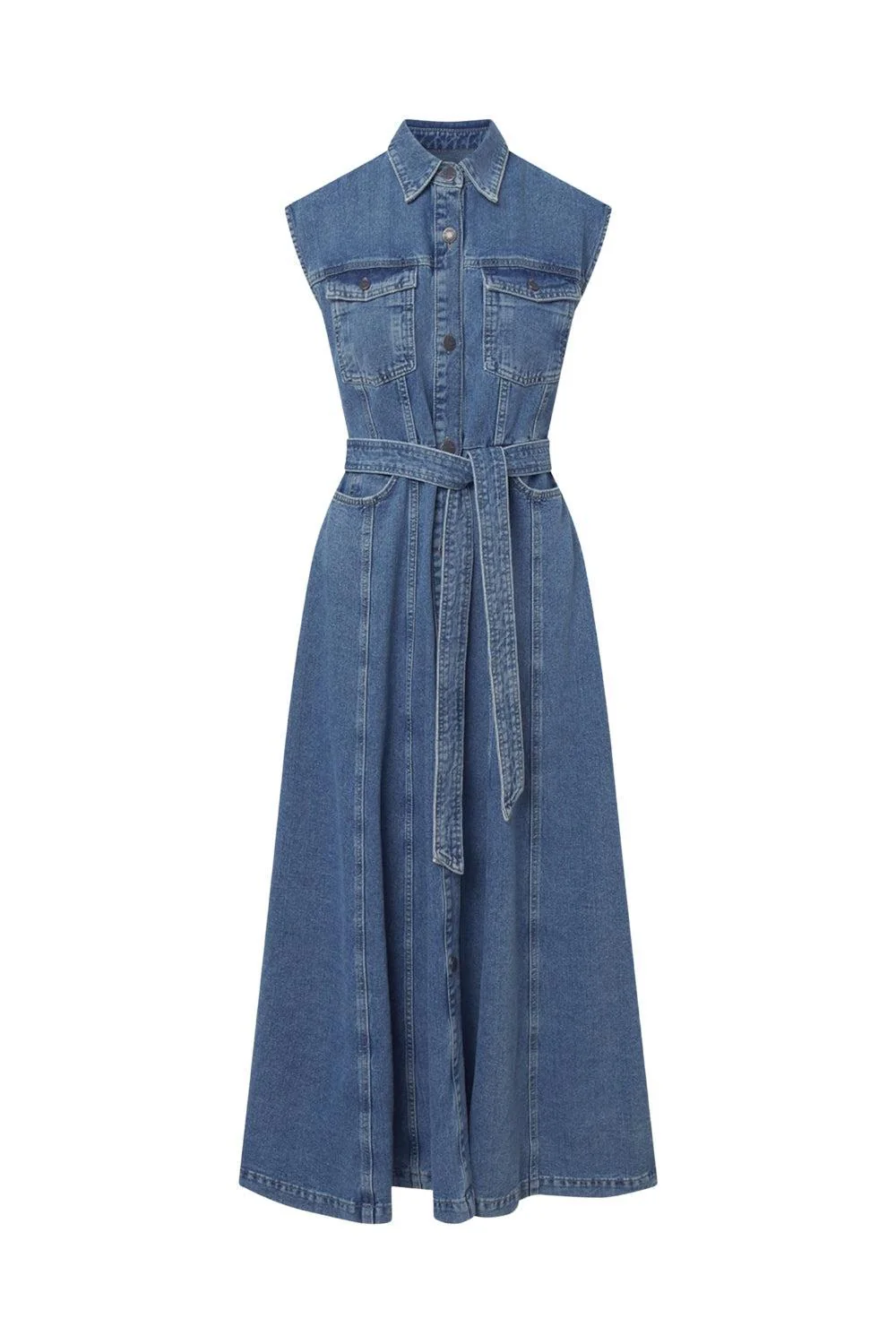 Sinan Denim Dress Dk Blue Wash
