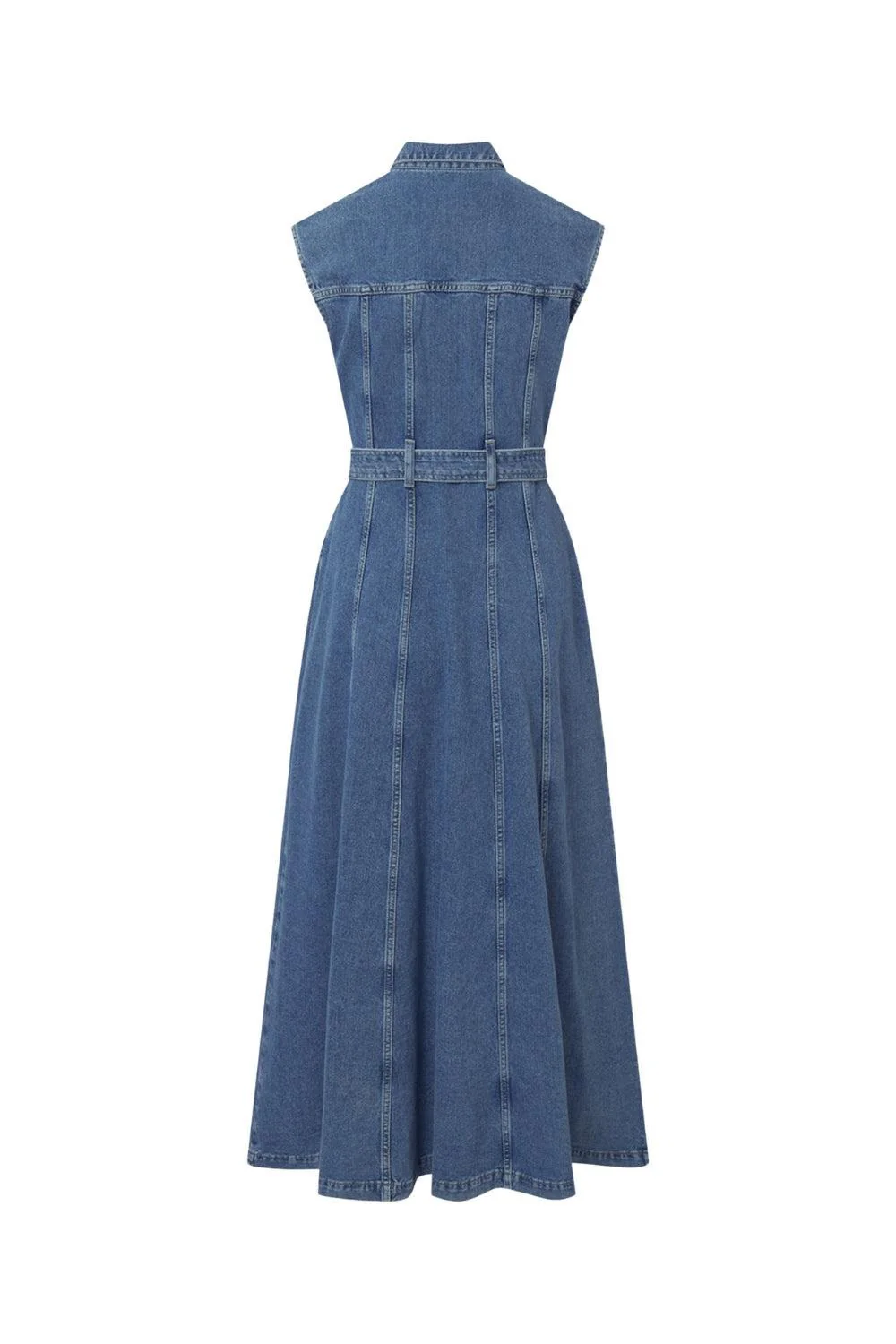 Sinan Denim Dress Dk Blue Wash - Image 6