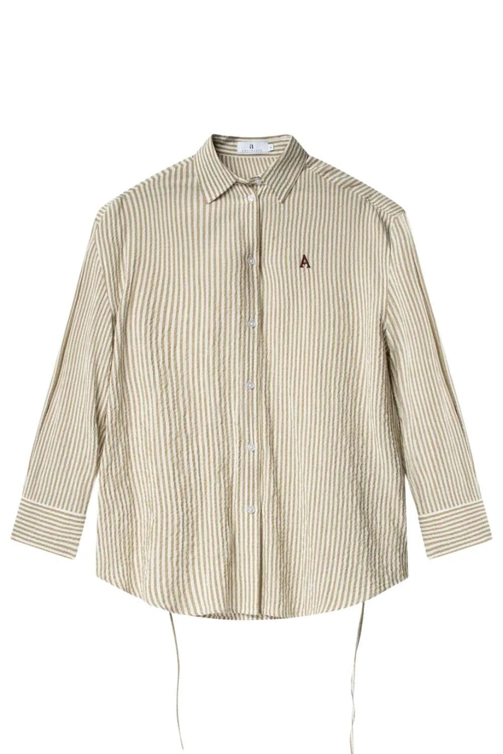 Palermo Seersucker Stripe Beige