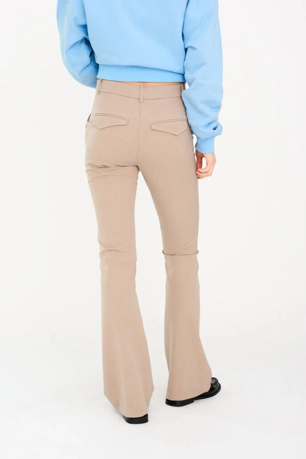 Andrea Flare Pant Beige 32" - Image 4