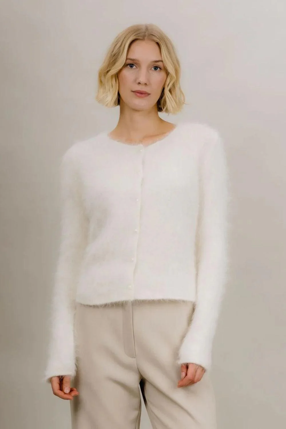 Ada Cardigan Cream - Image 2