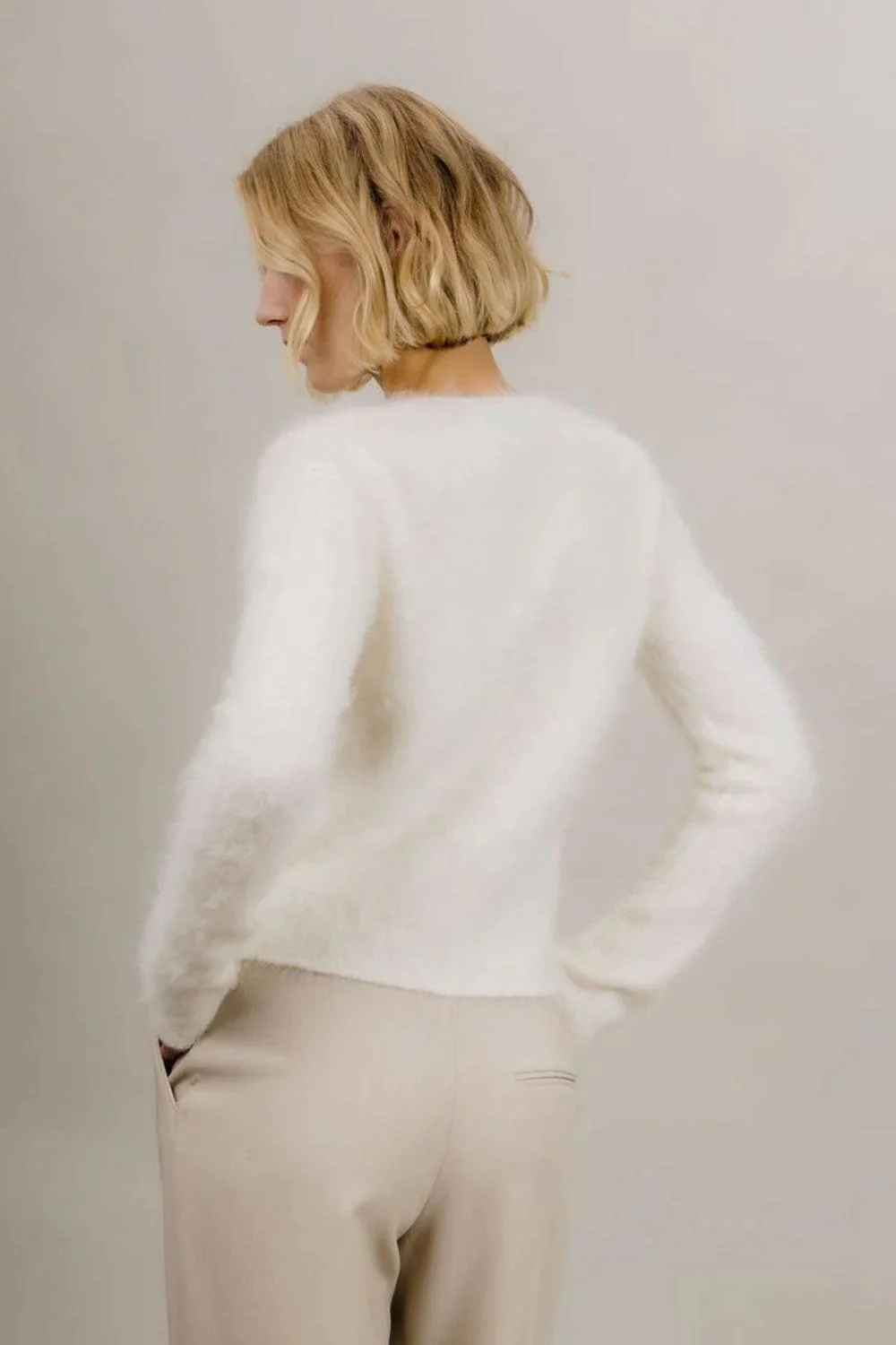 Ada Cardigan Cream - Image 4