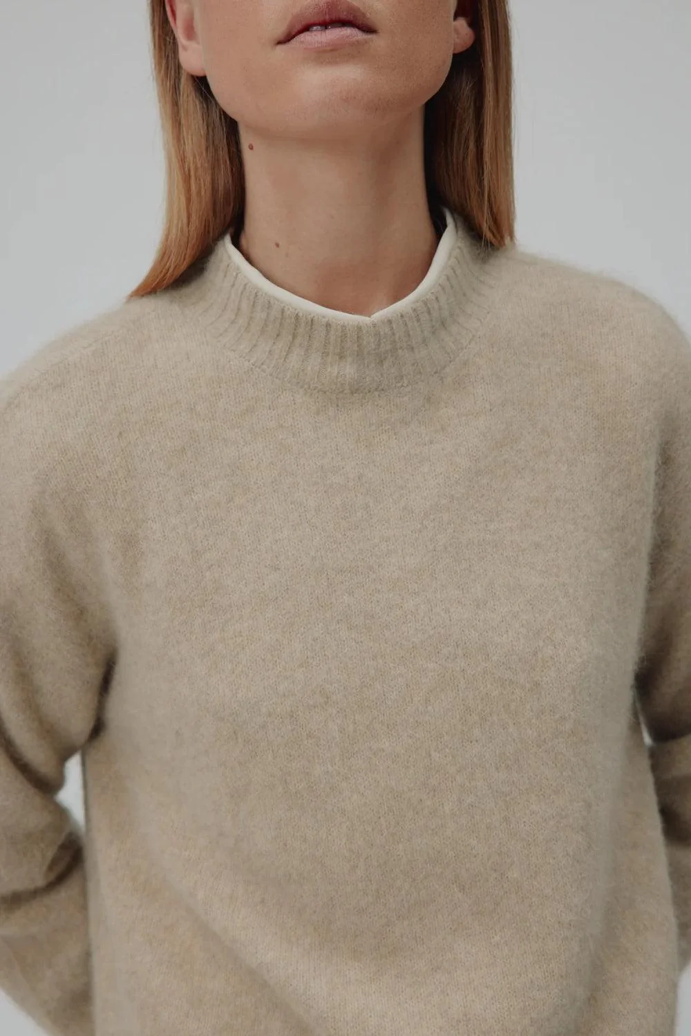 Lola Sweater Beige Melange - Image 2