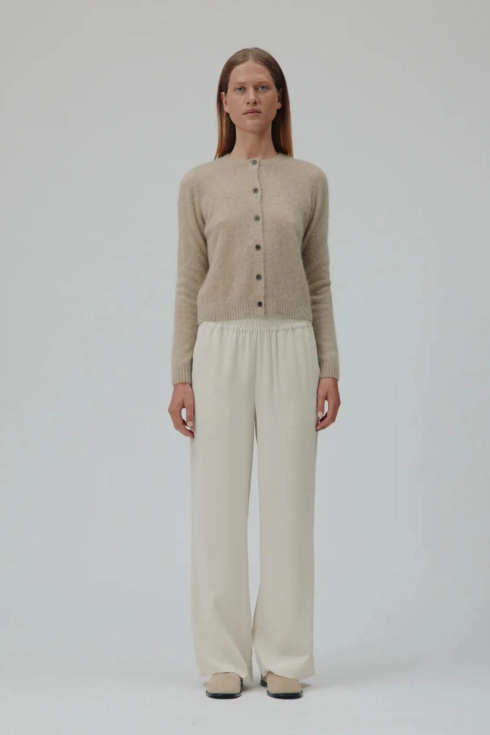 Olle Cardigan Beige Melange - Image 3