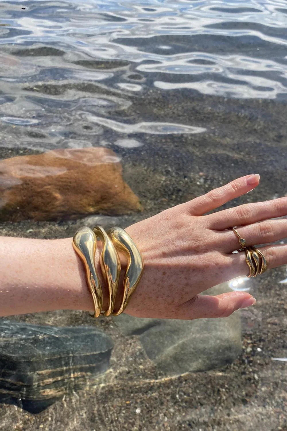 bracelet cuff big waves - Image 2