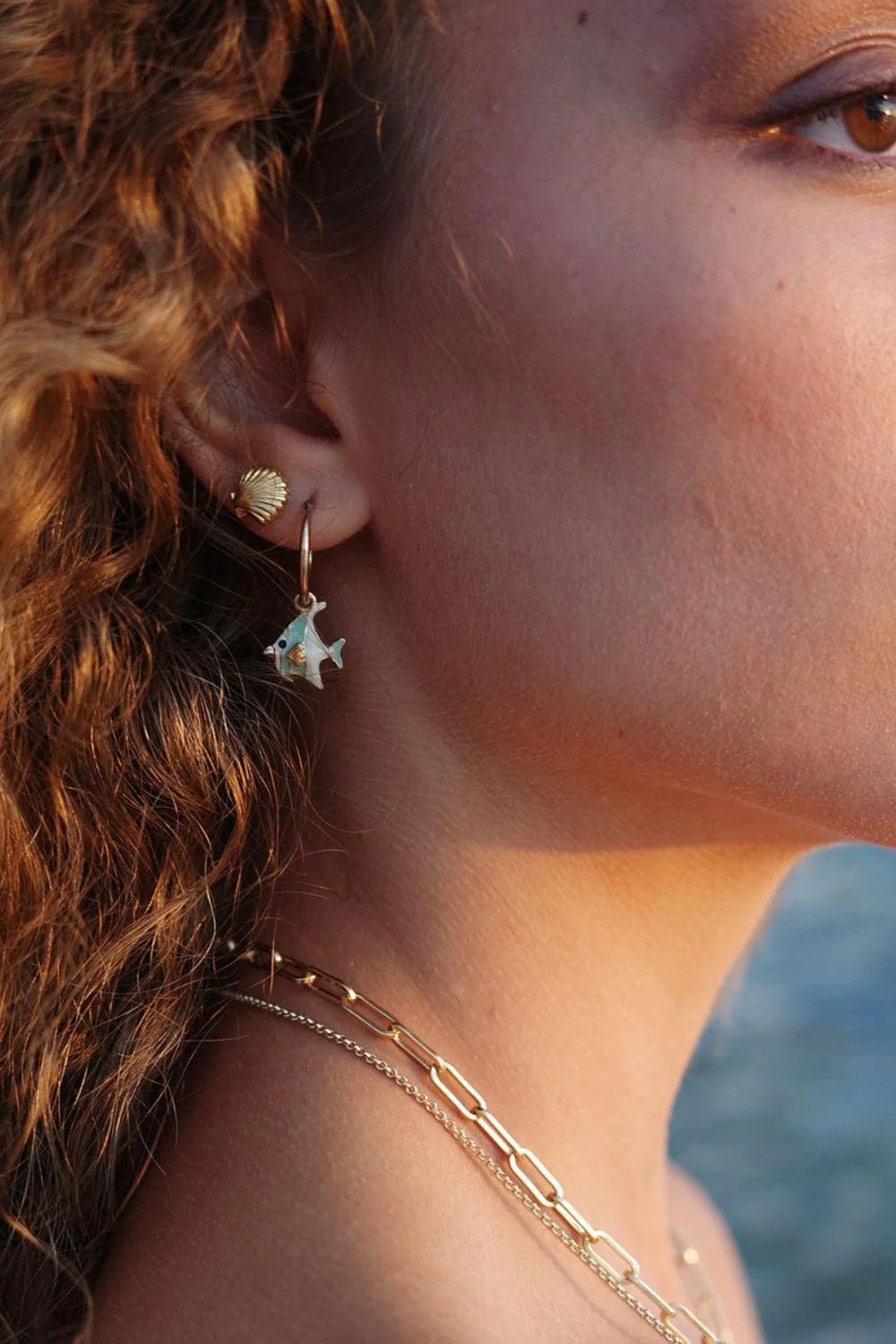 stud 9mm shell aquatic gold - Image 2