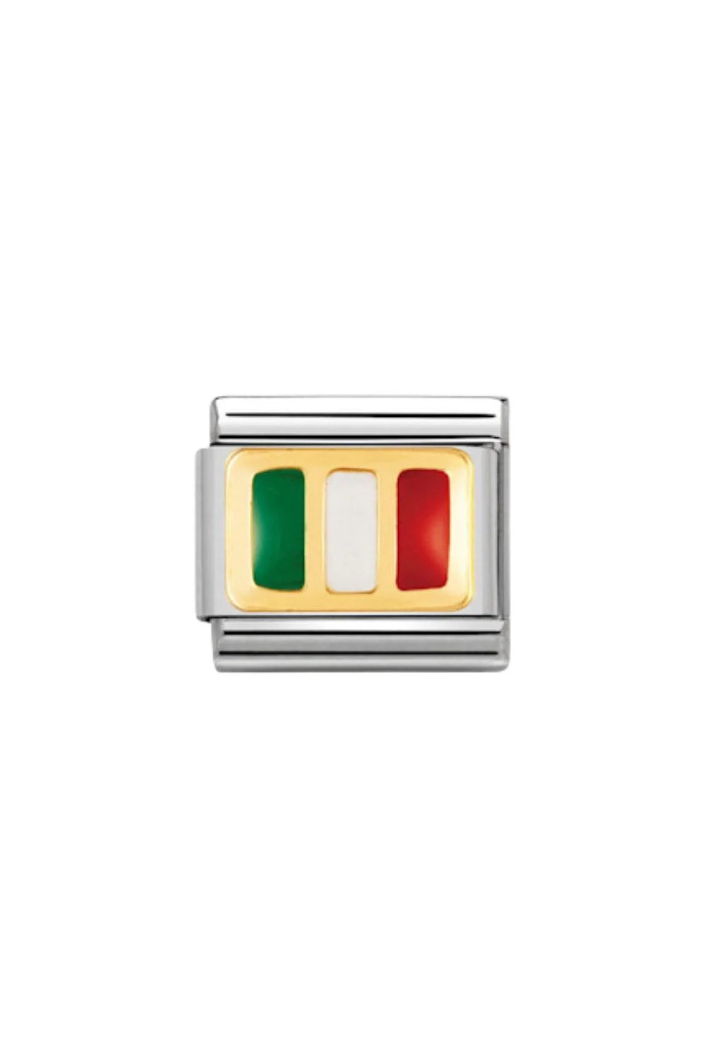 Flag 18k Gold & enamel Italy