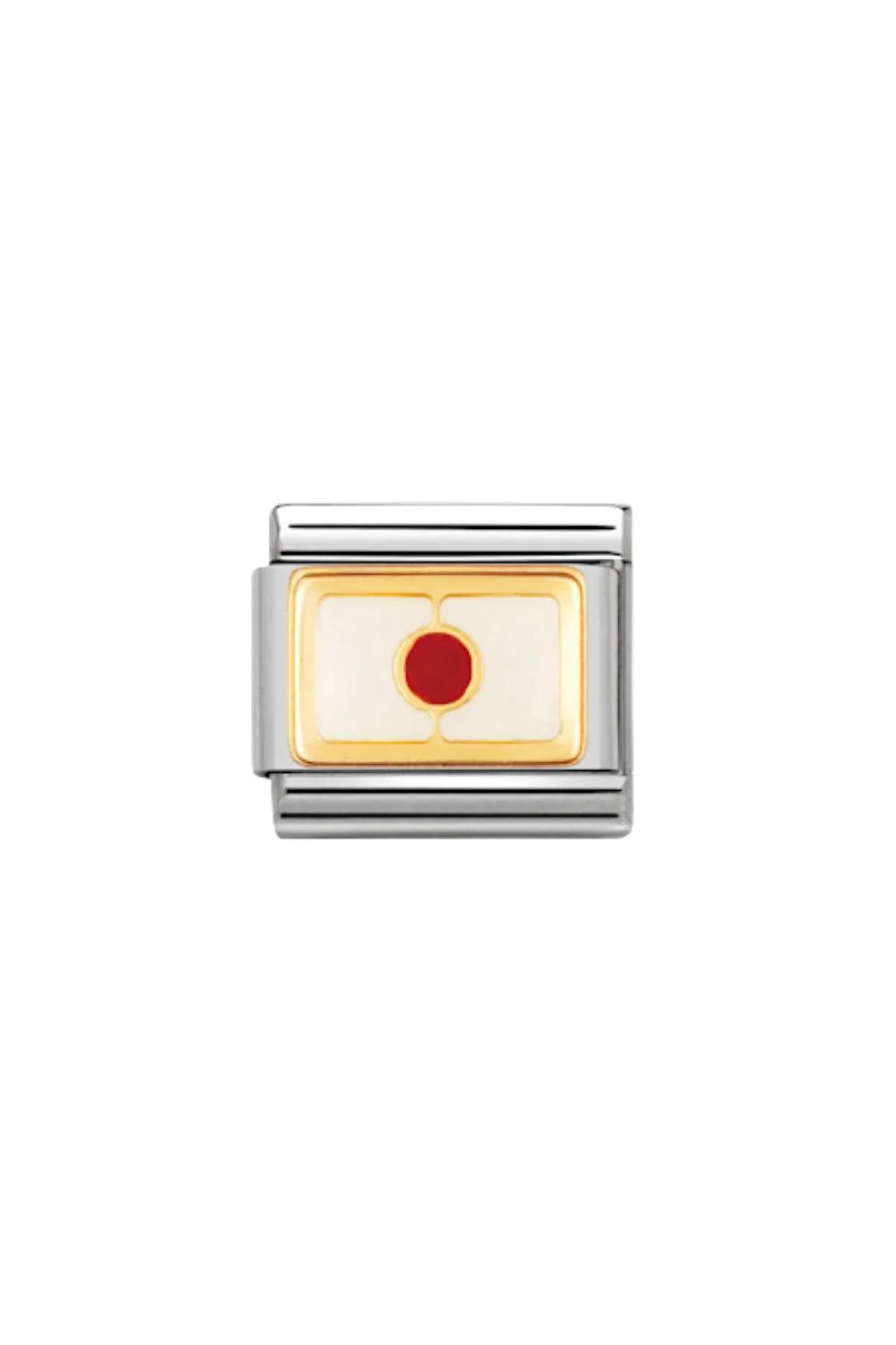 Flag 18k Gold & enamel Japan