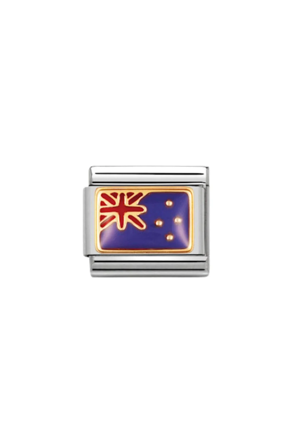 Flag 18k Gold & enamel New Zealand